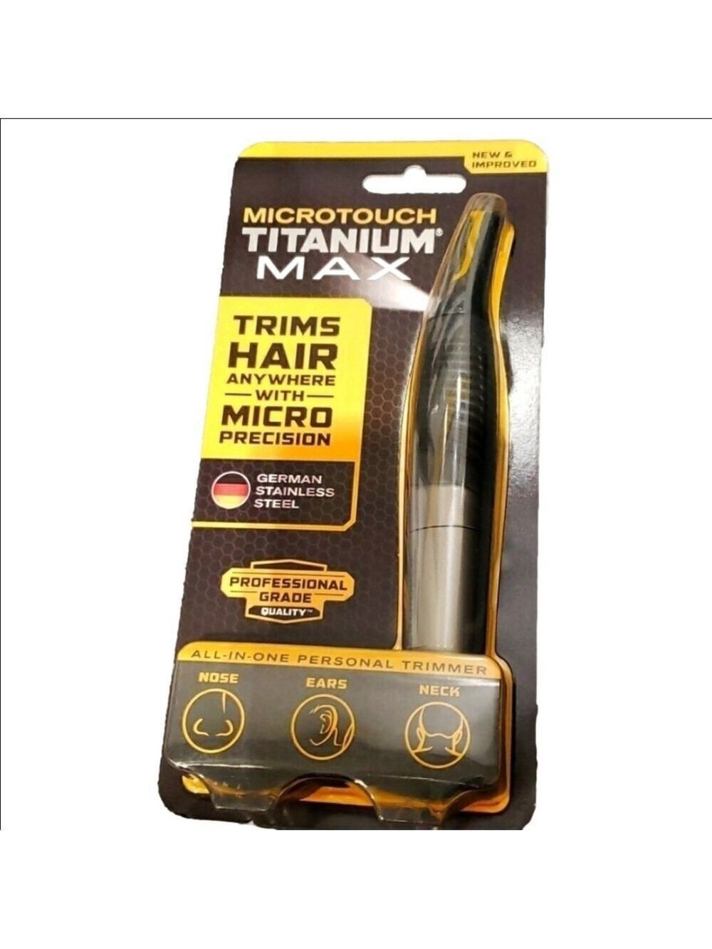 Mens Grooming Precision Hair Trimmer LED Light
